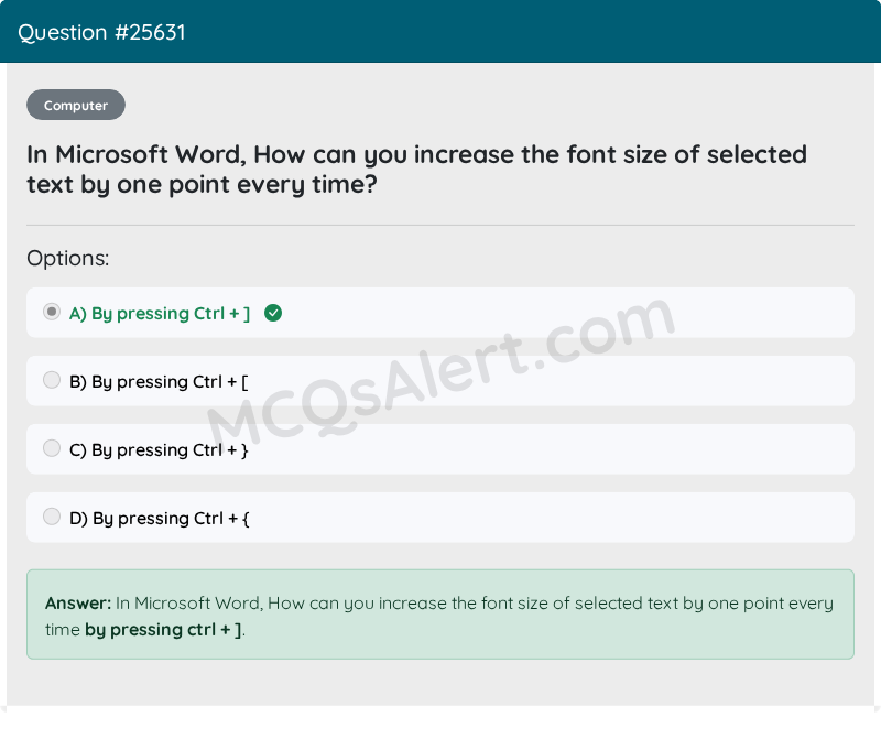Question Screenshot