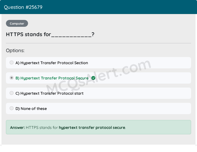 Question Screenshot