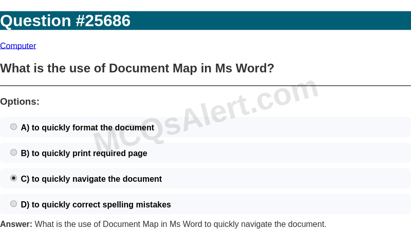 Question Screenshot