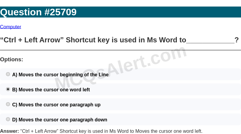 Question Screenshot