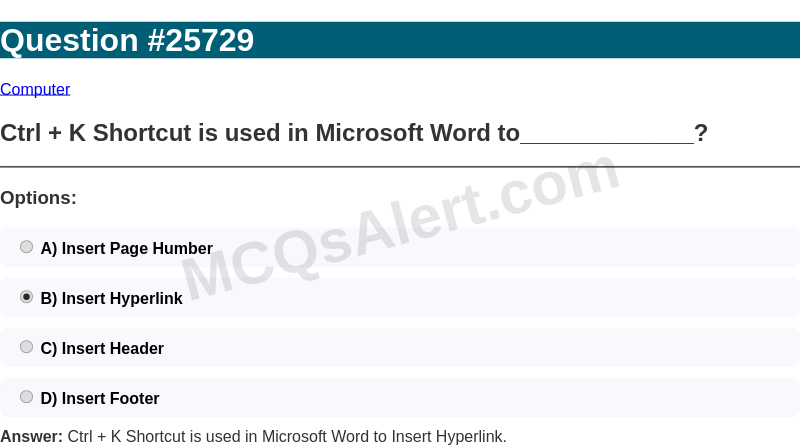 Question Screenshot