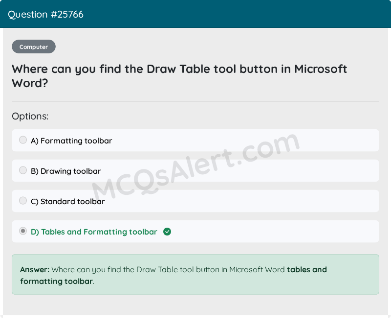 Question Screenshot