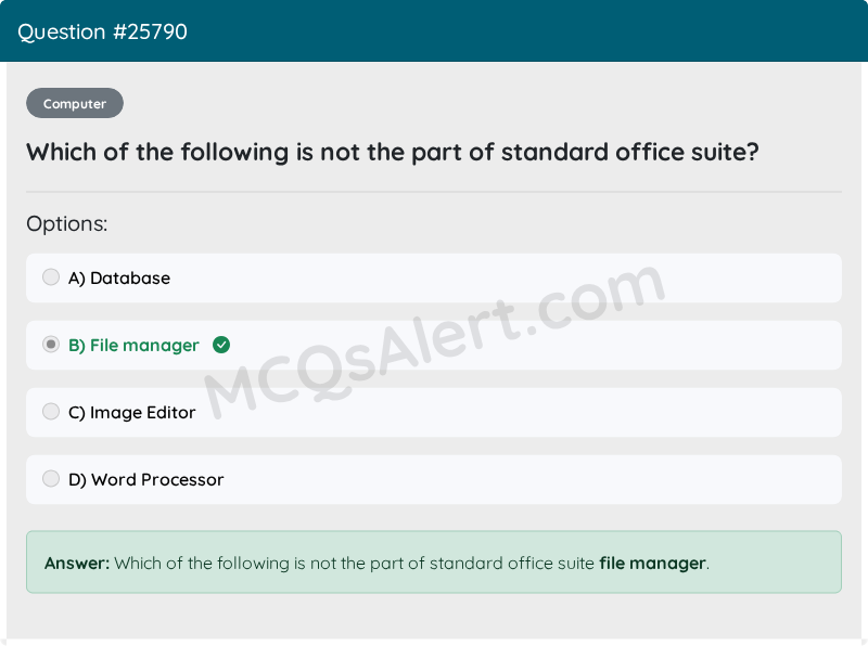 Question Screenshot