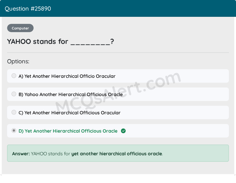 Question Screenshot