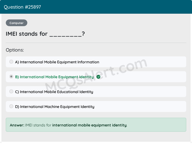Question Screenshot