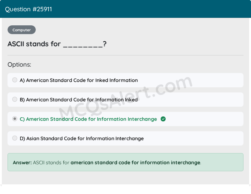 Question Screenshot