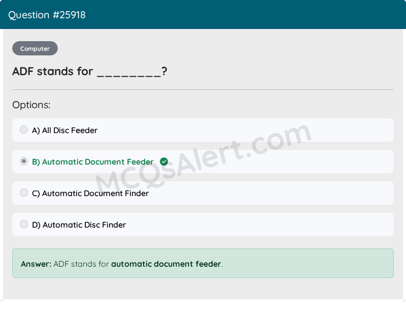 Question Screenshot
