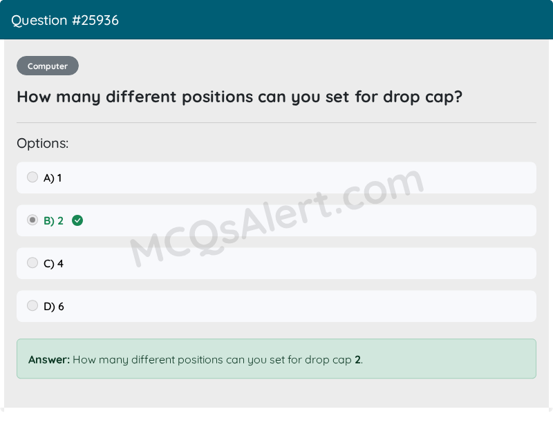 Question Screenshot