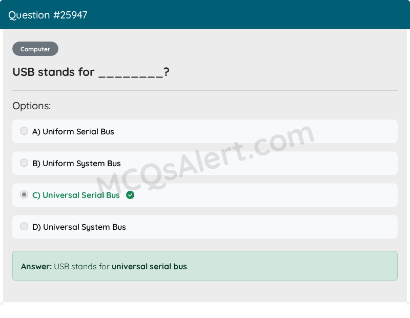 Question Screenshot