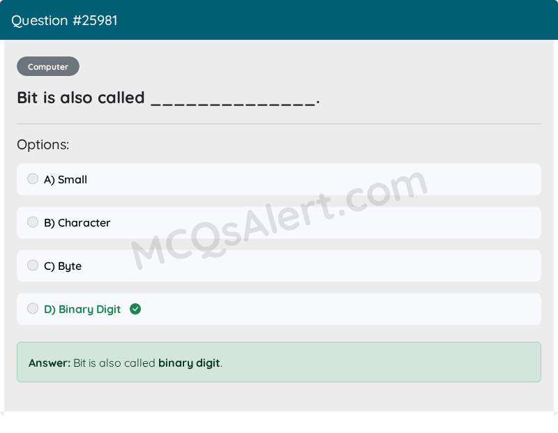 Question Screenshot