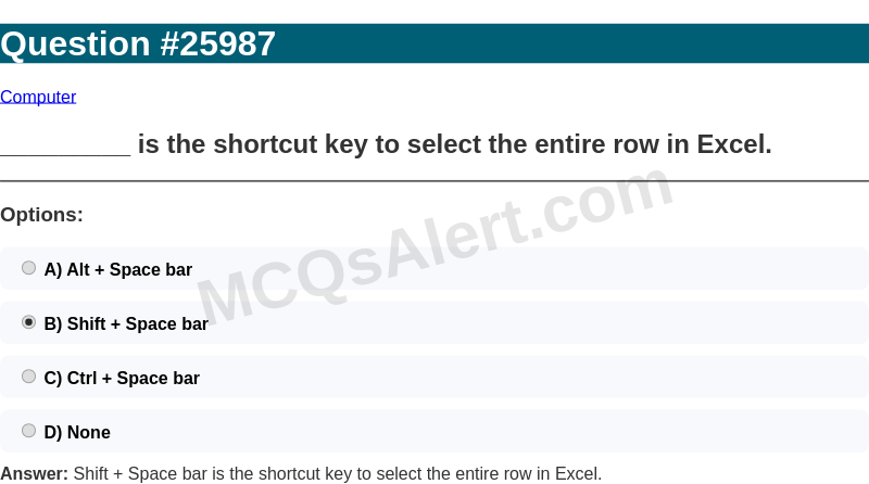 Question Screenshot