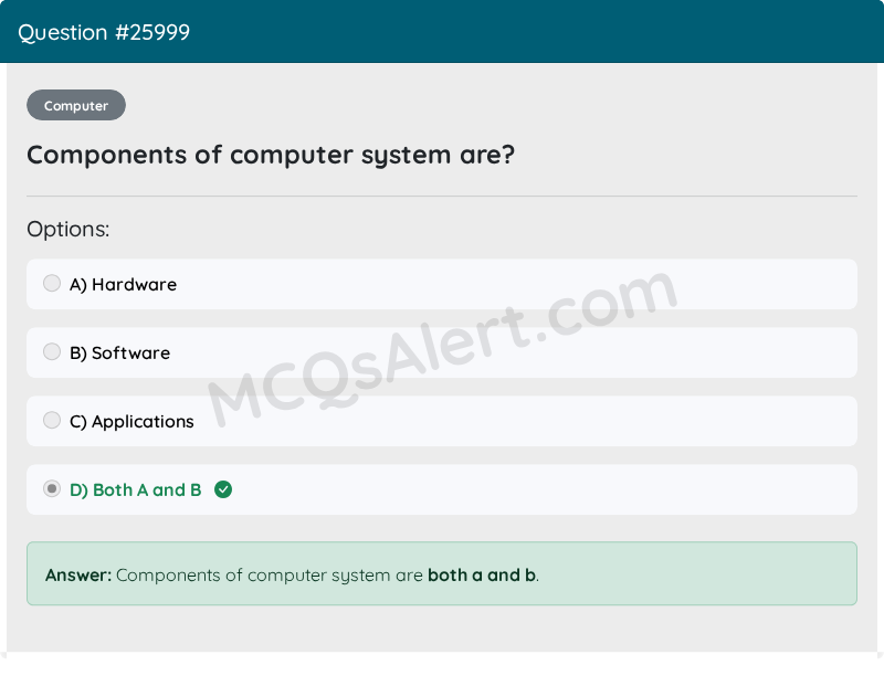 Question Screenshot
