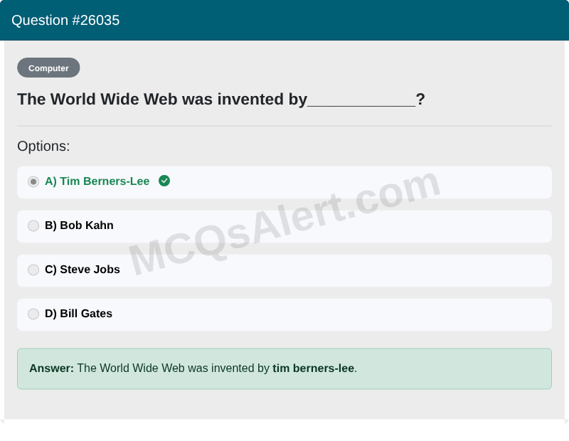 Question Screenshot
