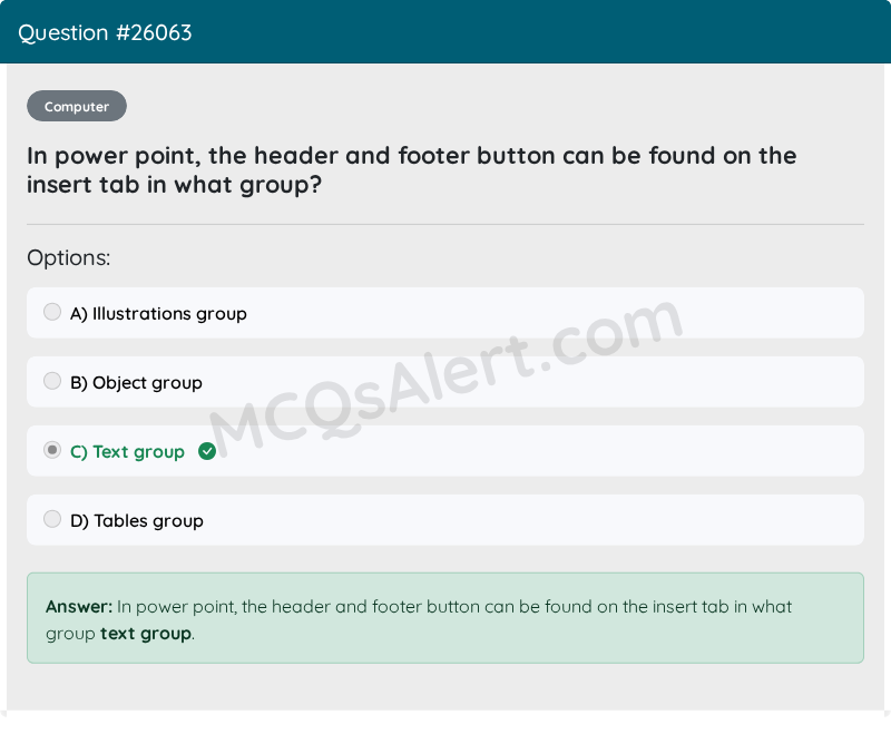 Question Screenshot