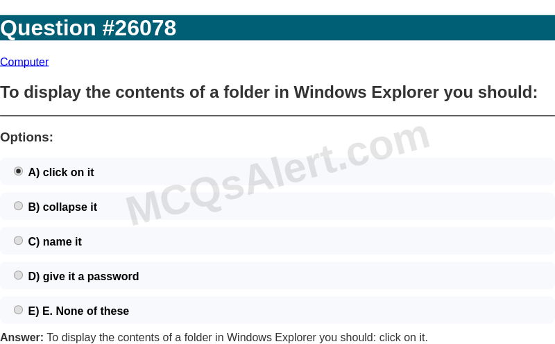 Question Screenshot