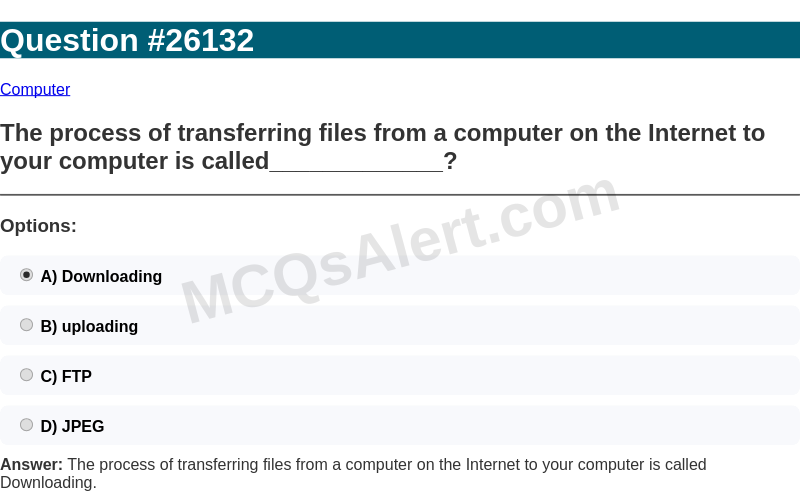 Question Screenshot