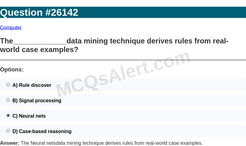 Question Screenshot