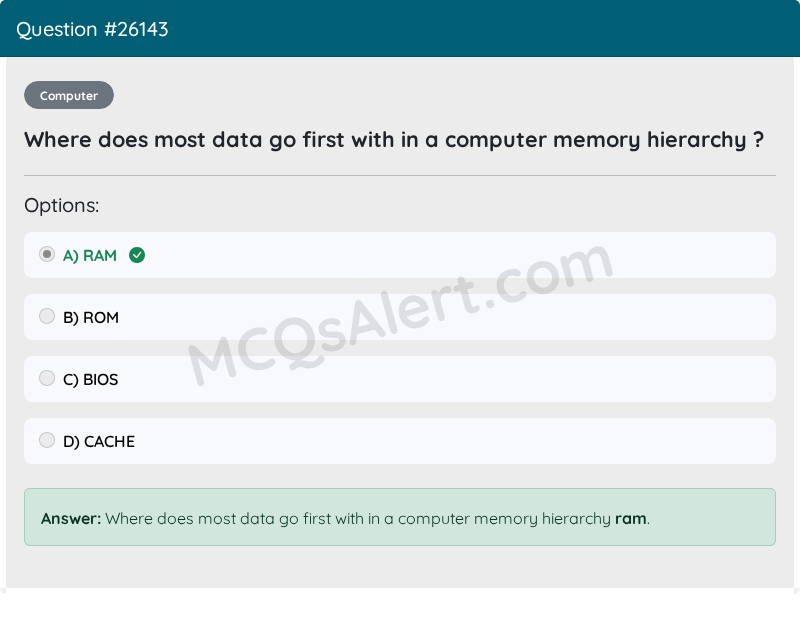 Question Screenshot