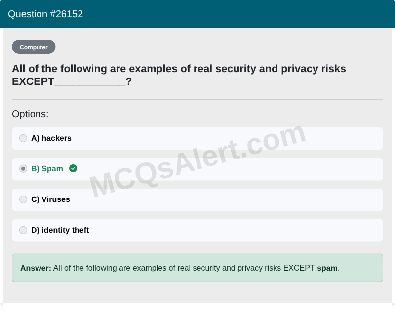 Question Screenshot