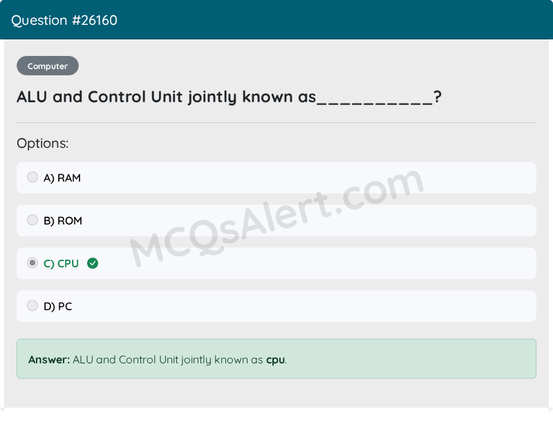 Question Screenshot