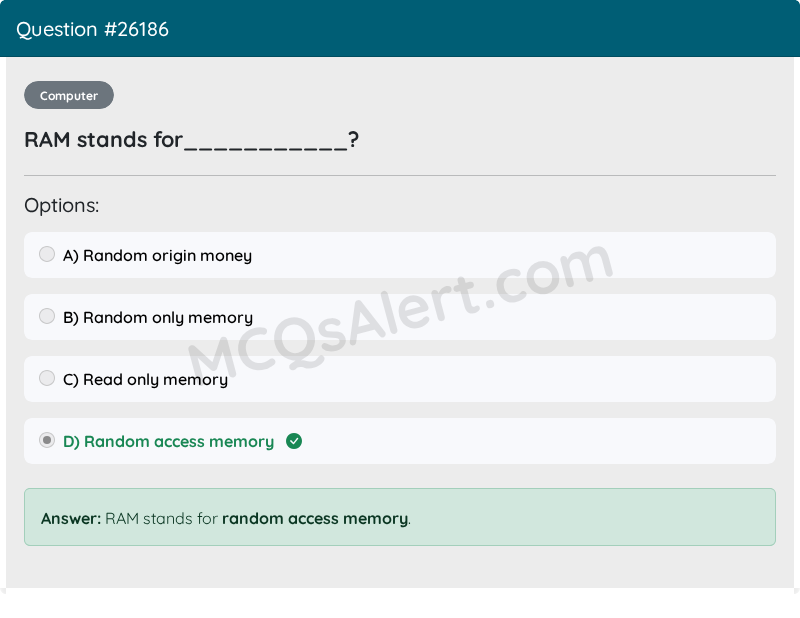 Question Screenshot