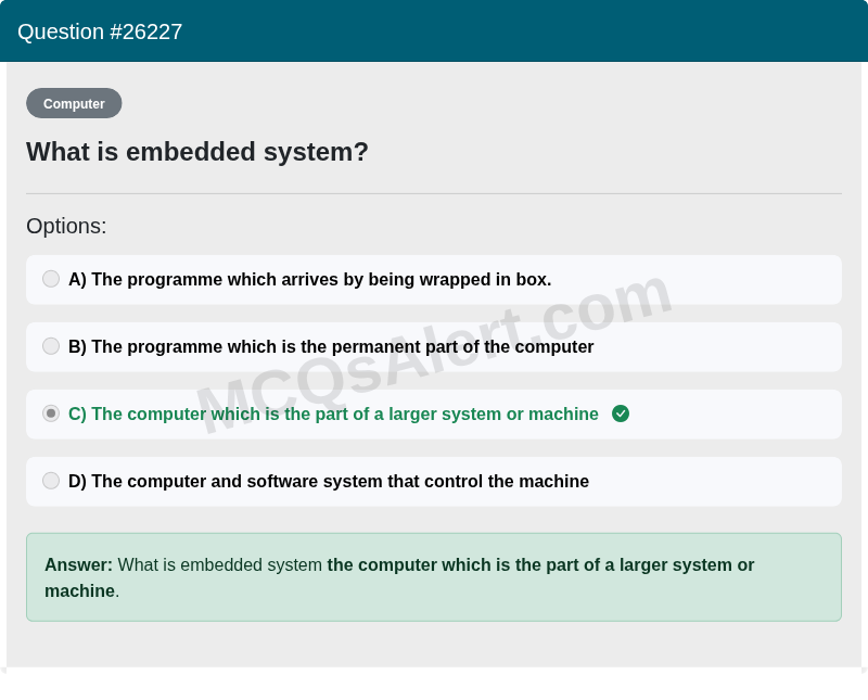 Question Screenshot