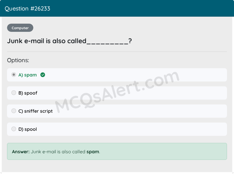 Question Screenshot
