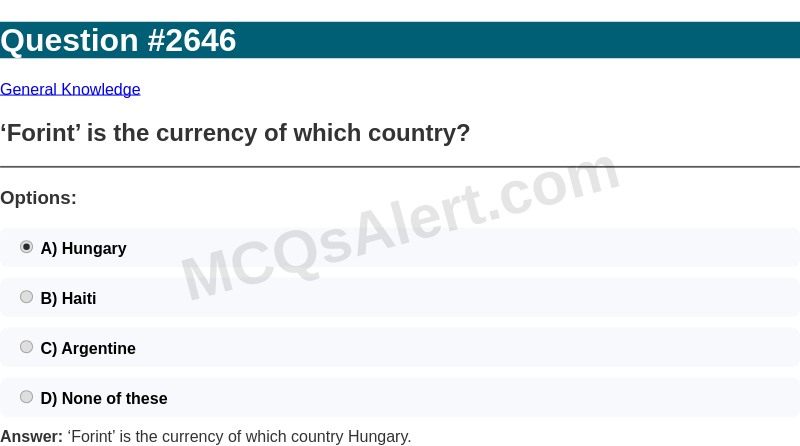 Question Screenshot
