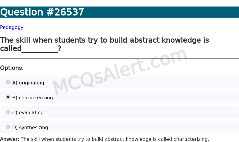 Question Screenshot