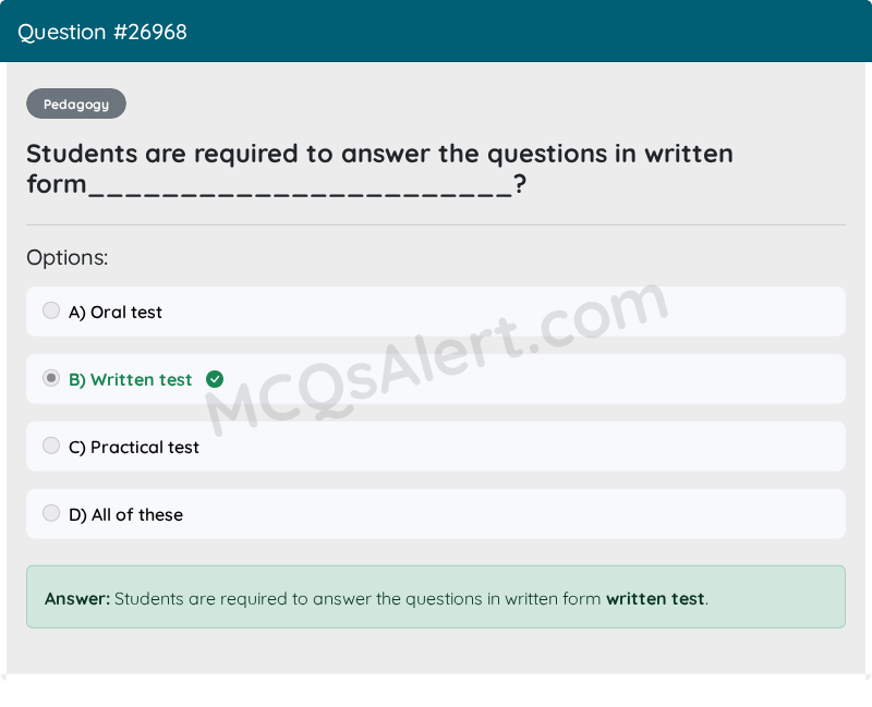 Question Screenshot
