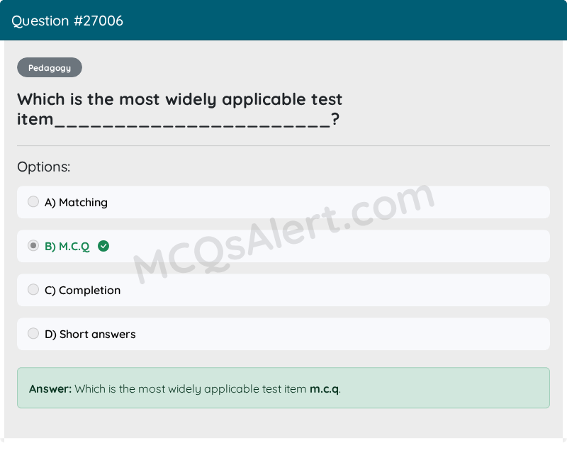Question Screenshot