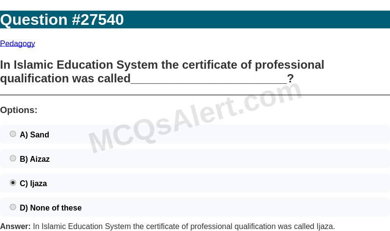Question Screenshot
