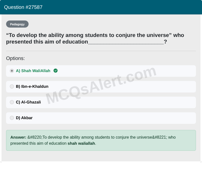 Question Screenshot