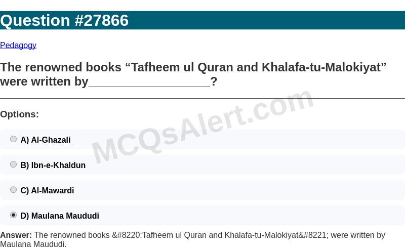 Question Screenshot