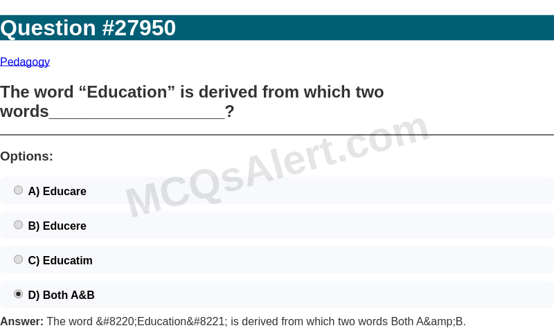 Question Screenshot