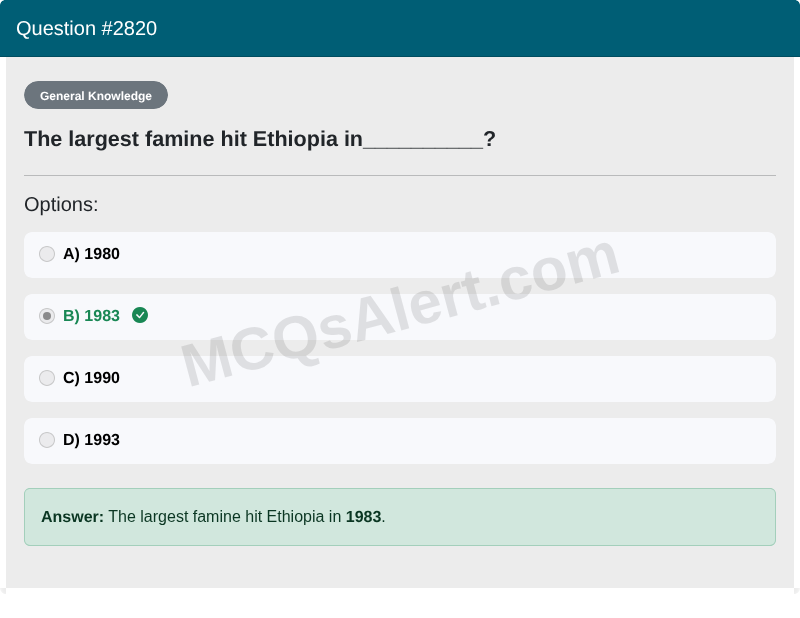 Question Screenshot