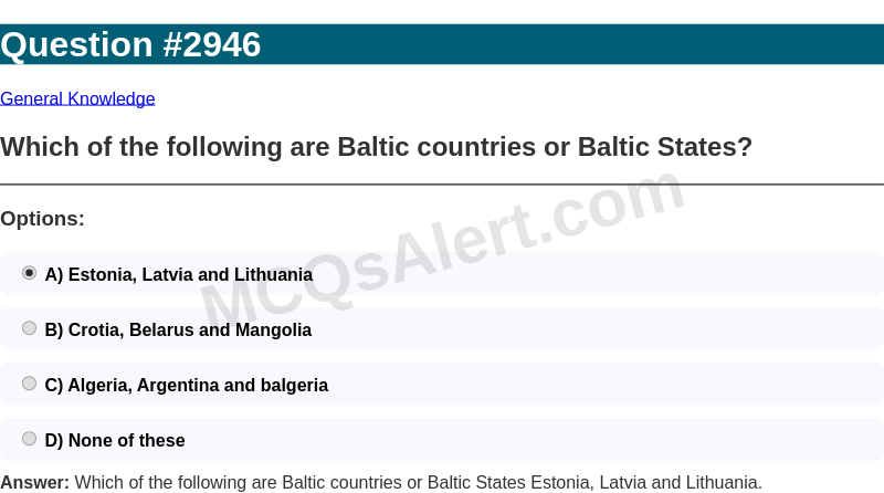 Question Screenshot