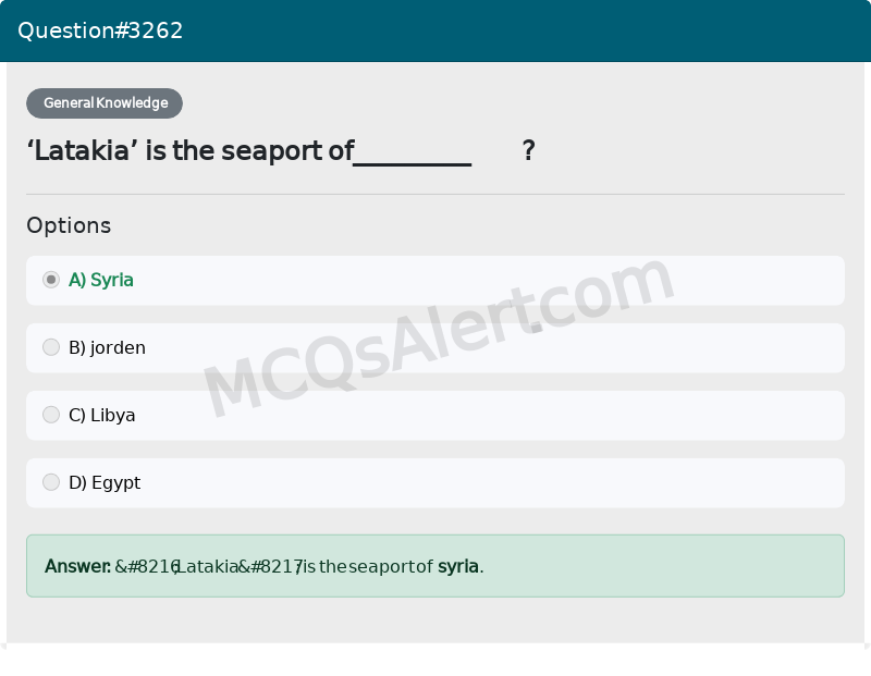 Question Screenshot