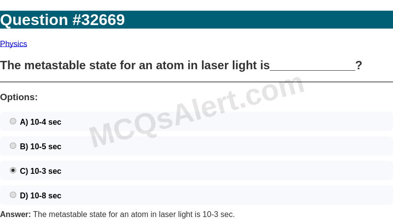 Question Screenshot
