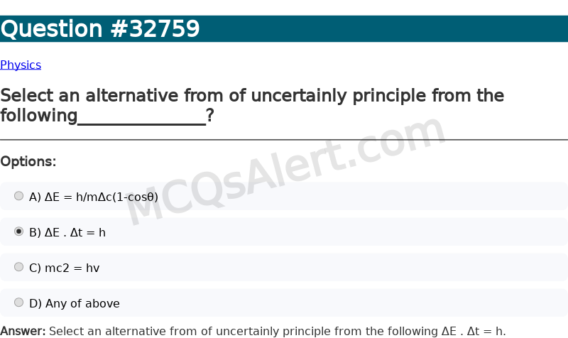 Question Screenshot