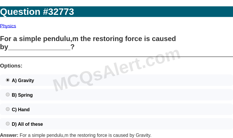 Question Screenshot