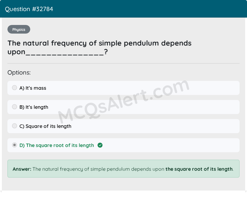 Question Screenshot