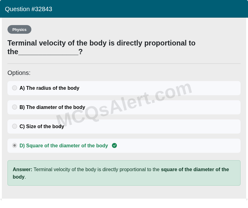 Question Screenshot