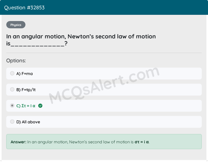 Question Screenshot