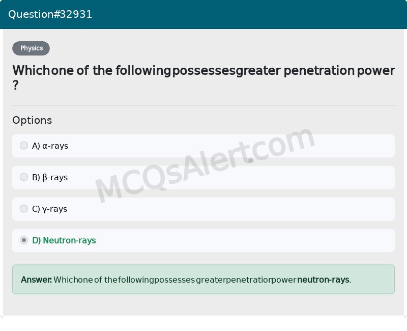Question Screenshot