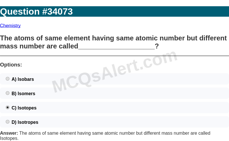 Question Screenshot