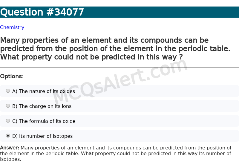 Question Screenshot