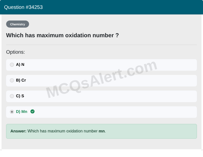 Question Screenshot
