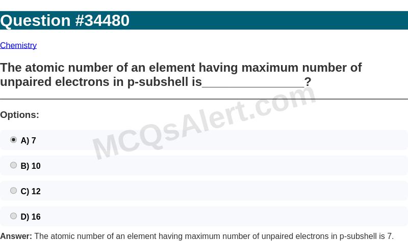 Question Screenshot