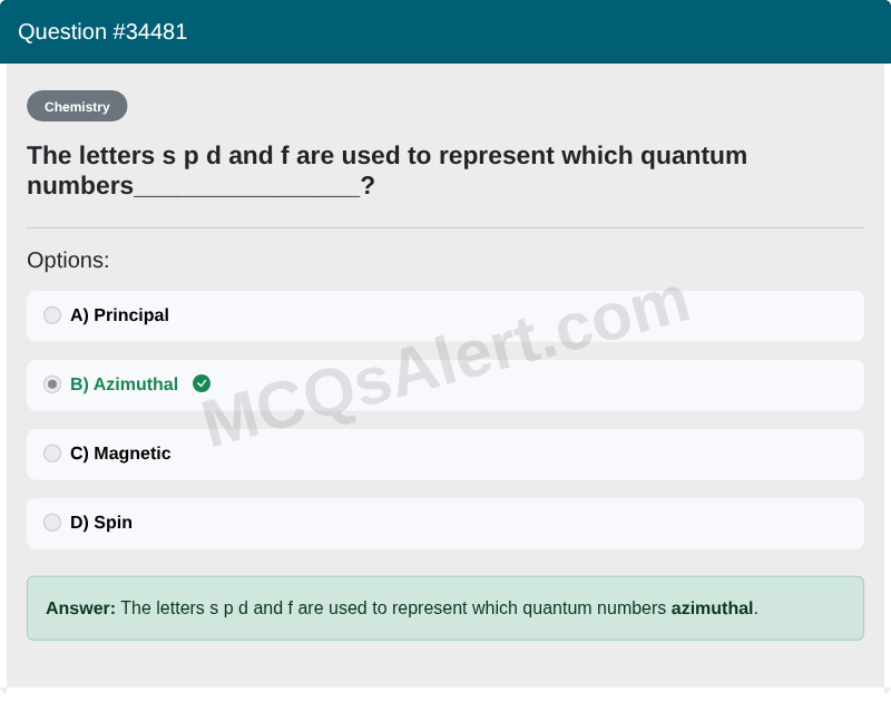 Question Screenshot